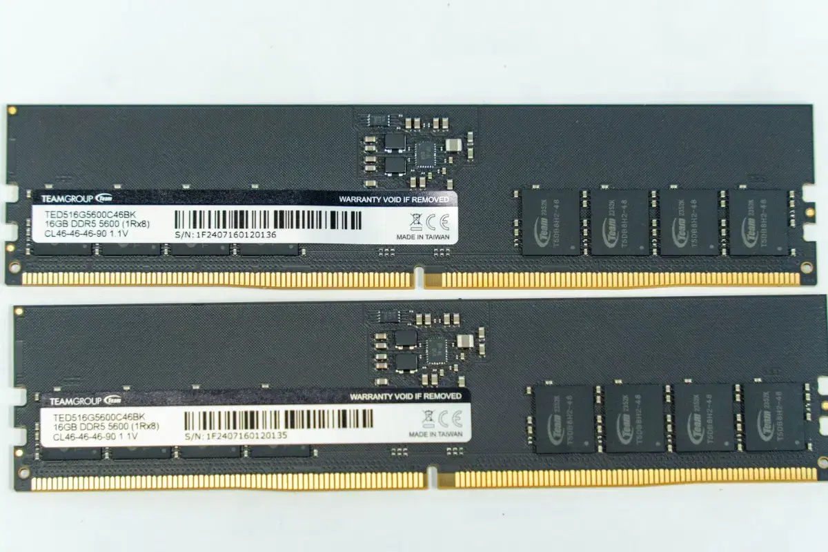 Teamgroup DDR5-5600MH CL46 16G 2개