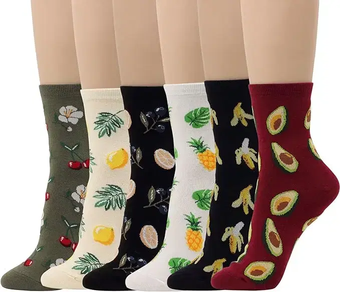 Lemon Tree Medium-Heel Women's Socks Student Gift (225-255 mm)