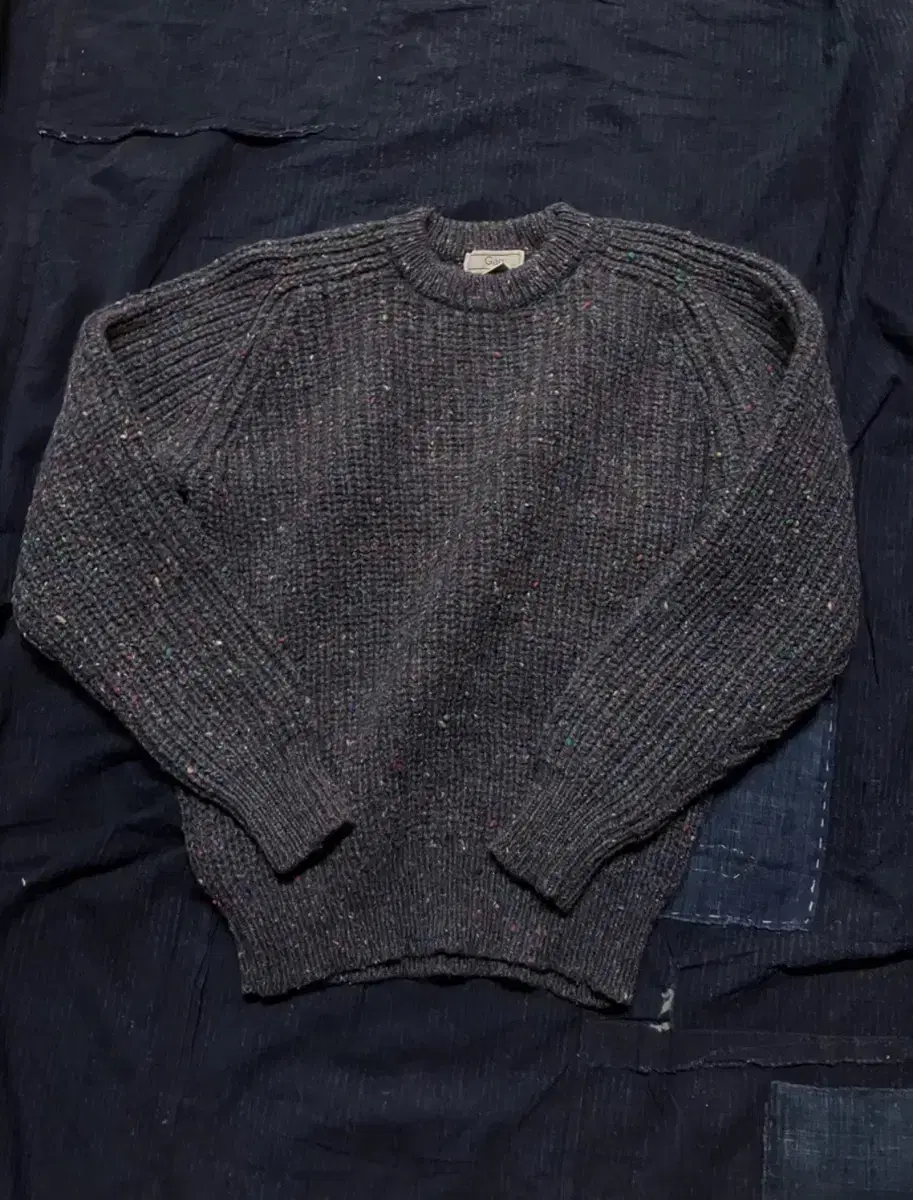 00s Old gap tweed fisherman kint(올드갭 니트)