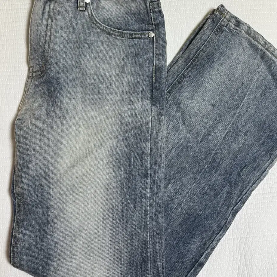 보헤미안서울 GREY SKY WIDE LEG DENIM PANTS S