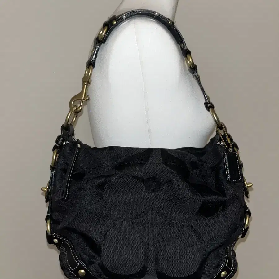 Coach Black Gold Shoulder Bag