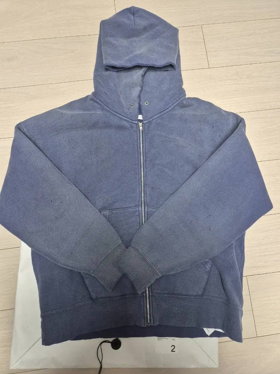 [2] visvim jumbo sweat hoodie f.z crash