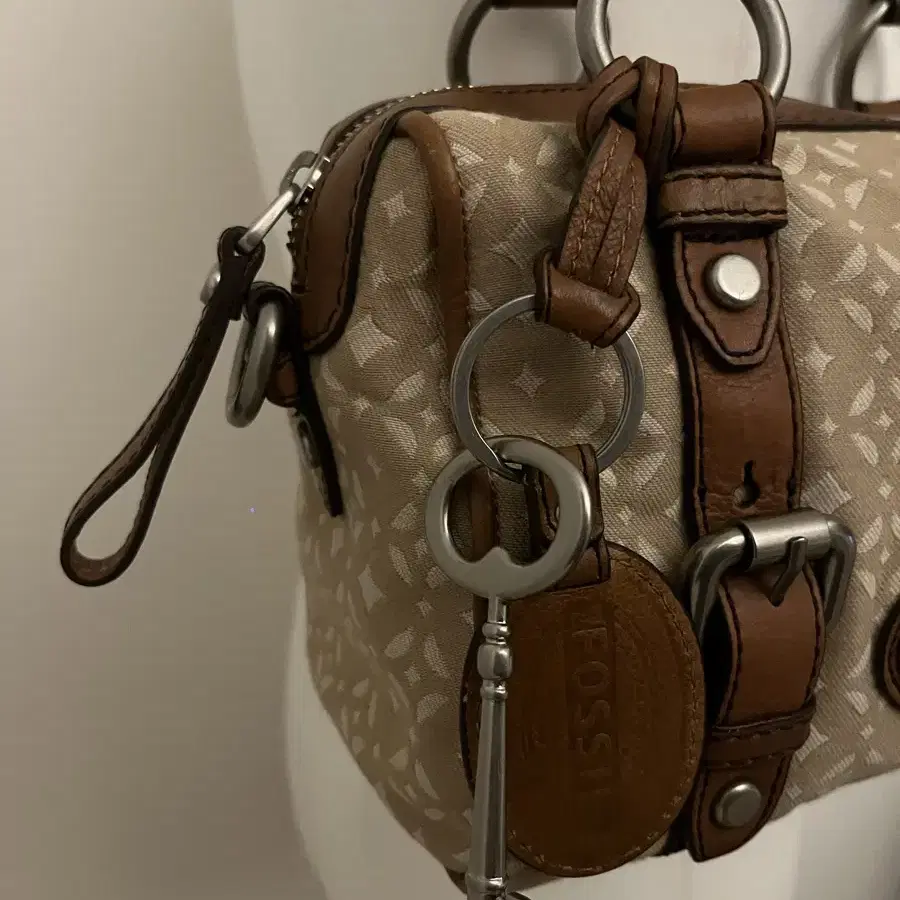 Fossil Beige Shoulder Bag