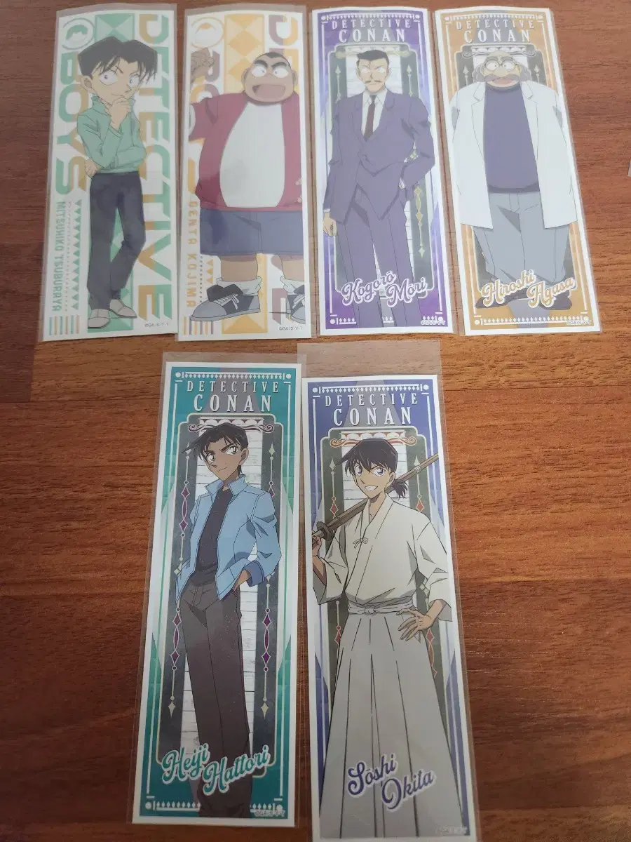 Detective Conan Long Sticker Okita Hattori Heiji Famous Mori Kogoro