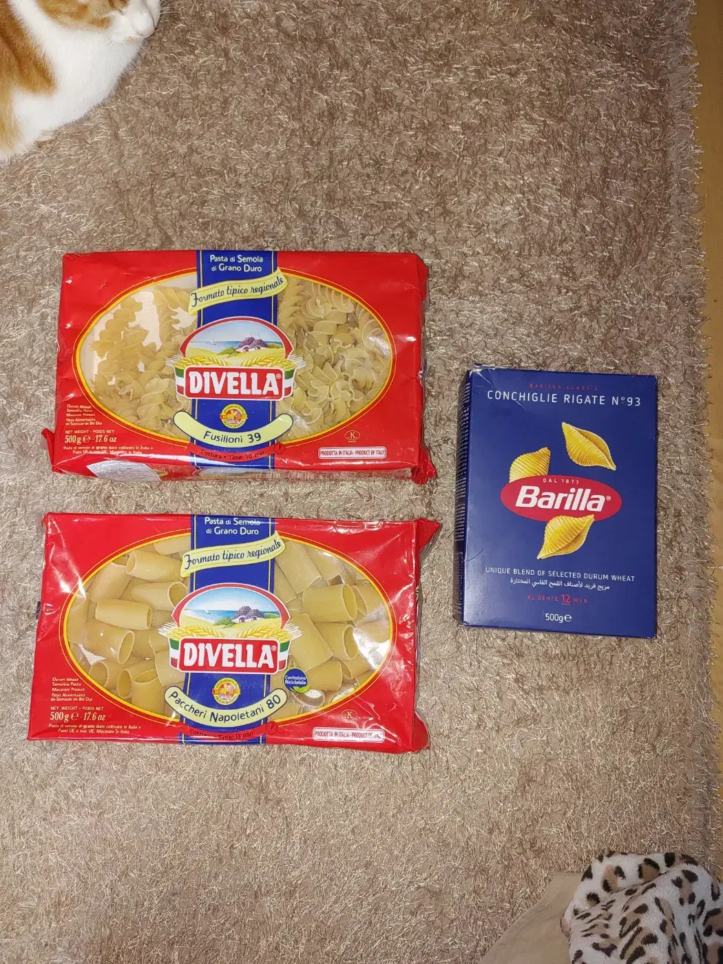 Barilla  콘킬리에 리가테 디벨라 파스타 스파게티 건면