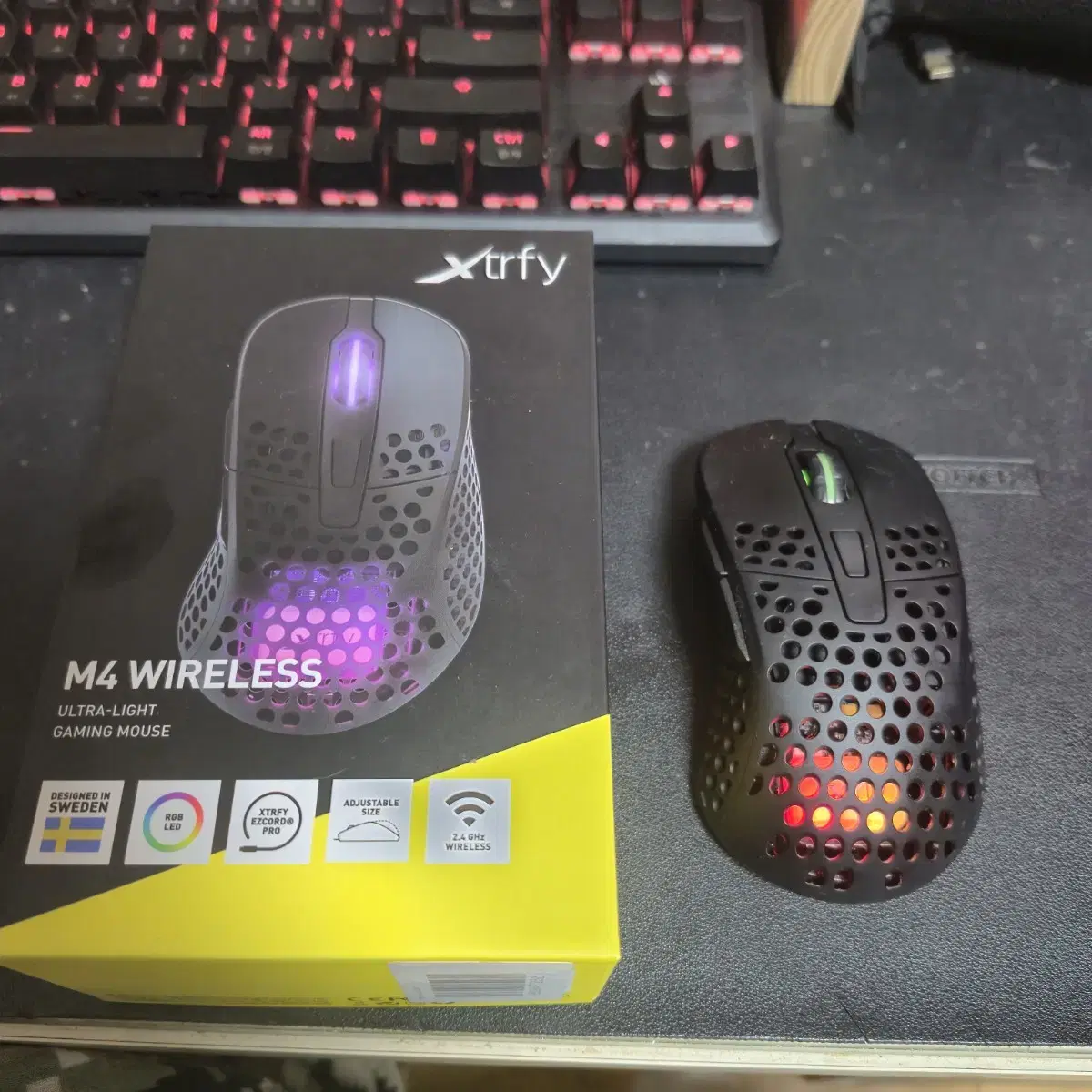 엑스트리파이 xtrfy M4 Wireless 초경량 무선 마우스,