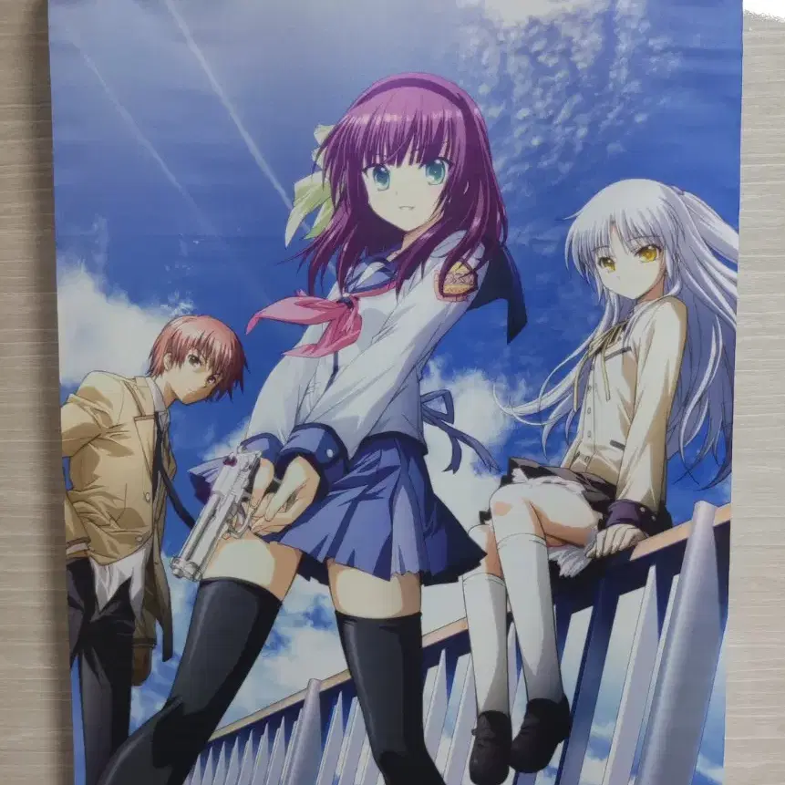 Angel beats 엔젤비트 b2 태피스트리 메인 일러스트 # 애니굿즈