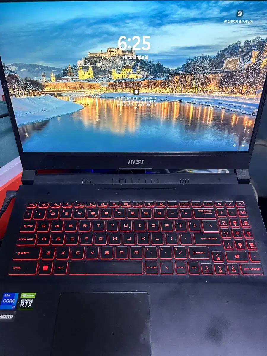 MSI GF66 램 40기가 노트북 랩탑 급처