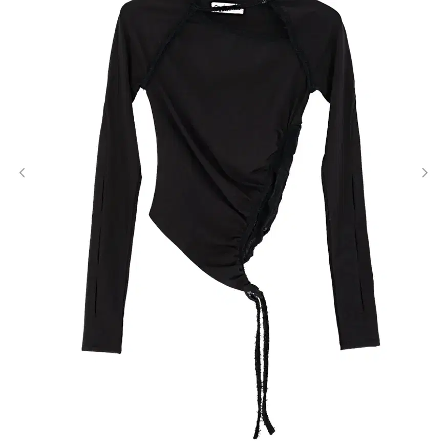 COST PER KILO ASYMMETRY TOP BLACK