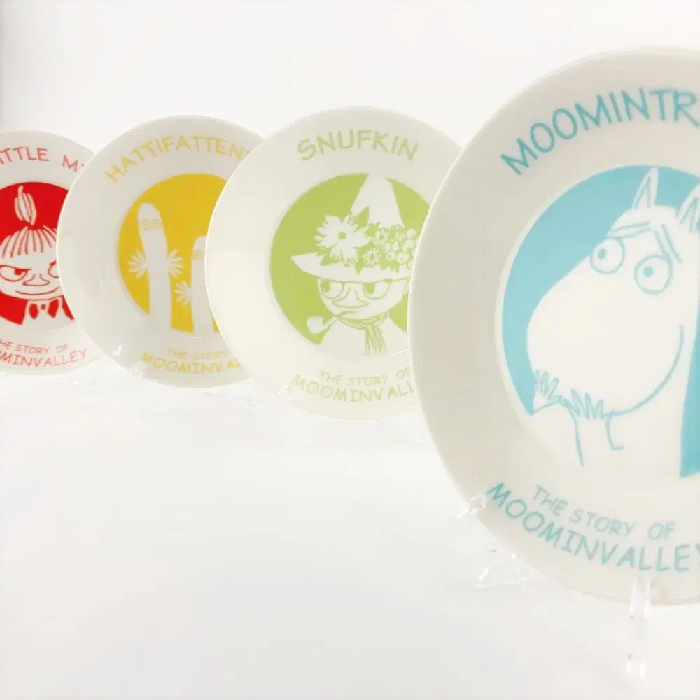 MOOMIN 무민 캐릭터 파스텔 앞접시 장식접시 4종세트 A755