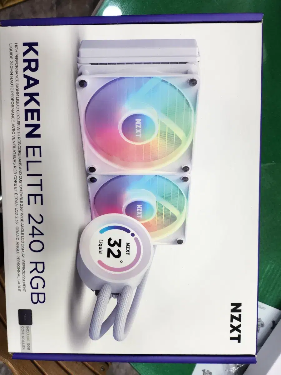 NZXT KRAKEN ELITE 240 RGB (WHITE)  수냉 쿨러