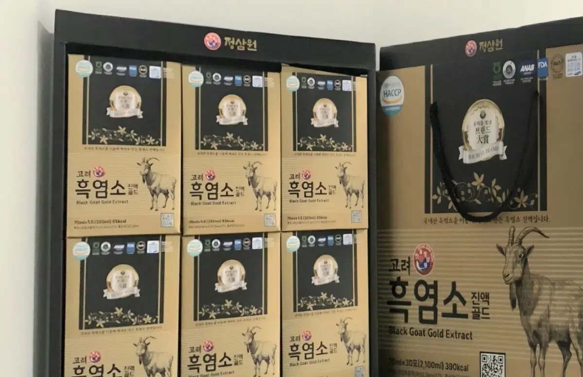 정삼원 고려 흑염소진액 70ml x 30포 1박스