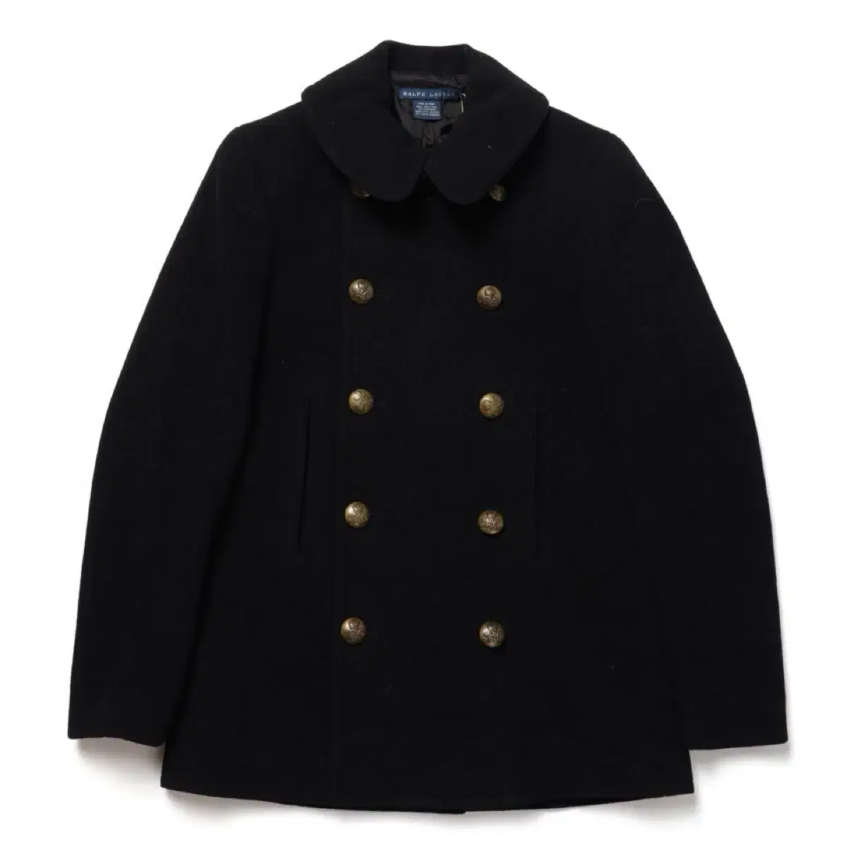 랄프로렌 Cashmere Blended Wool Peacoat