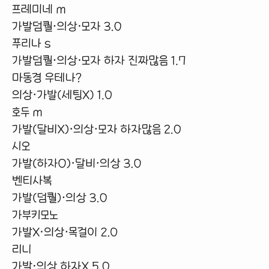 원신 코스프레 여러개 급처!!!!!