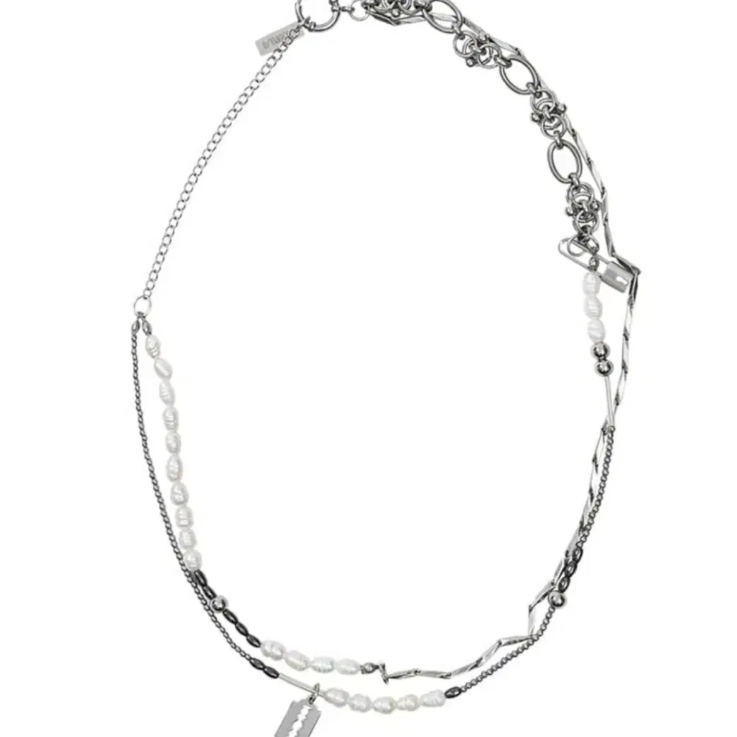 White Pearl Necklace [SILVER]