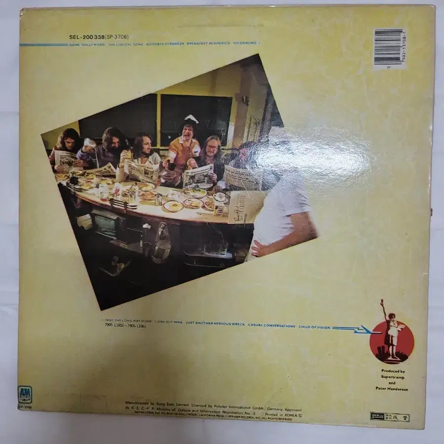 SUPERTRAMP LP 락밴드