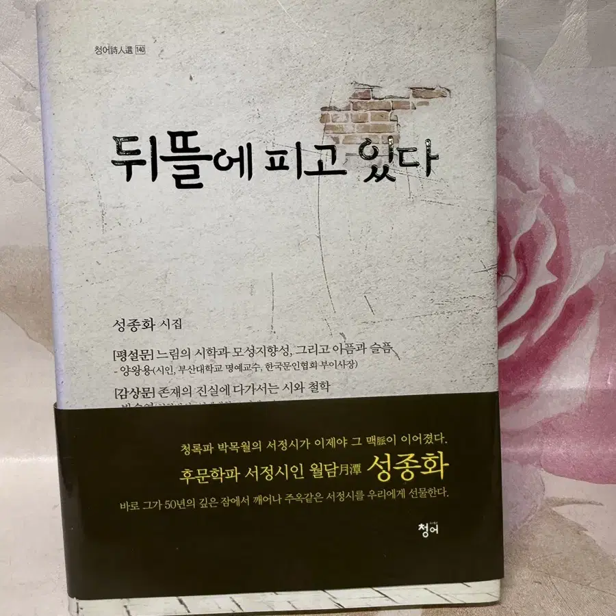 뒤뜰에 피고 있다 성종화 저 청어 2016년초판,시집,작가싸인증정