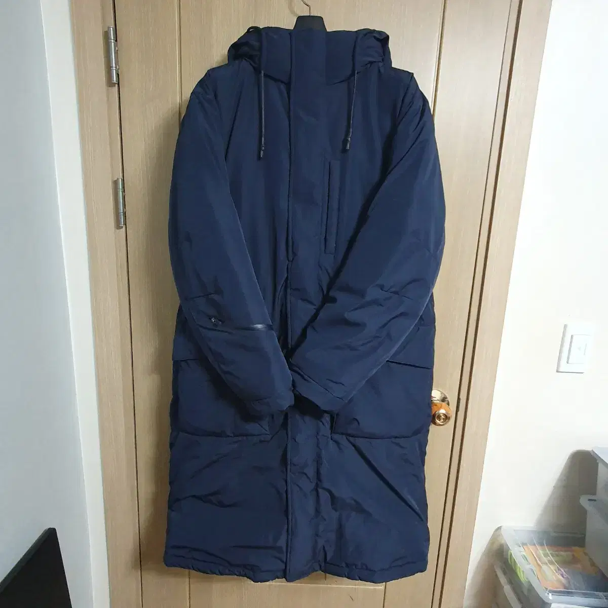 SPAO Duck Down Long Padding Navy 105 XL