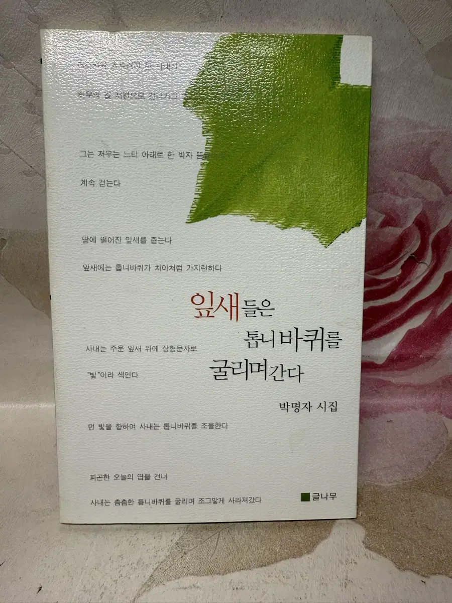 잎새들은 톱니바퀴를 굴리며간다 박명자 지음2006년초판