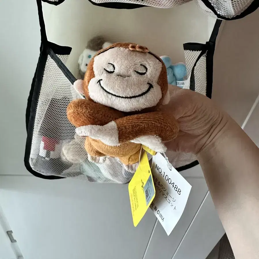 Curious George 인형 키링 원숭이인형