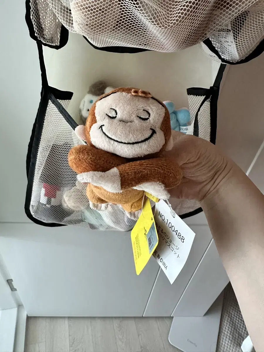 Curious George 인형 키링 원숭이인형