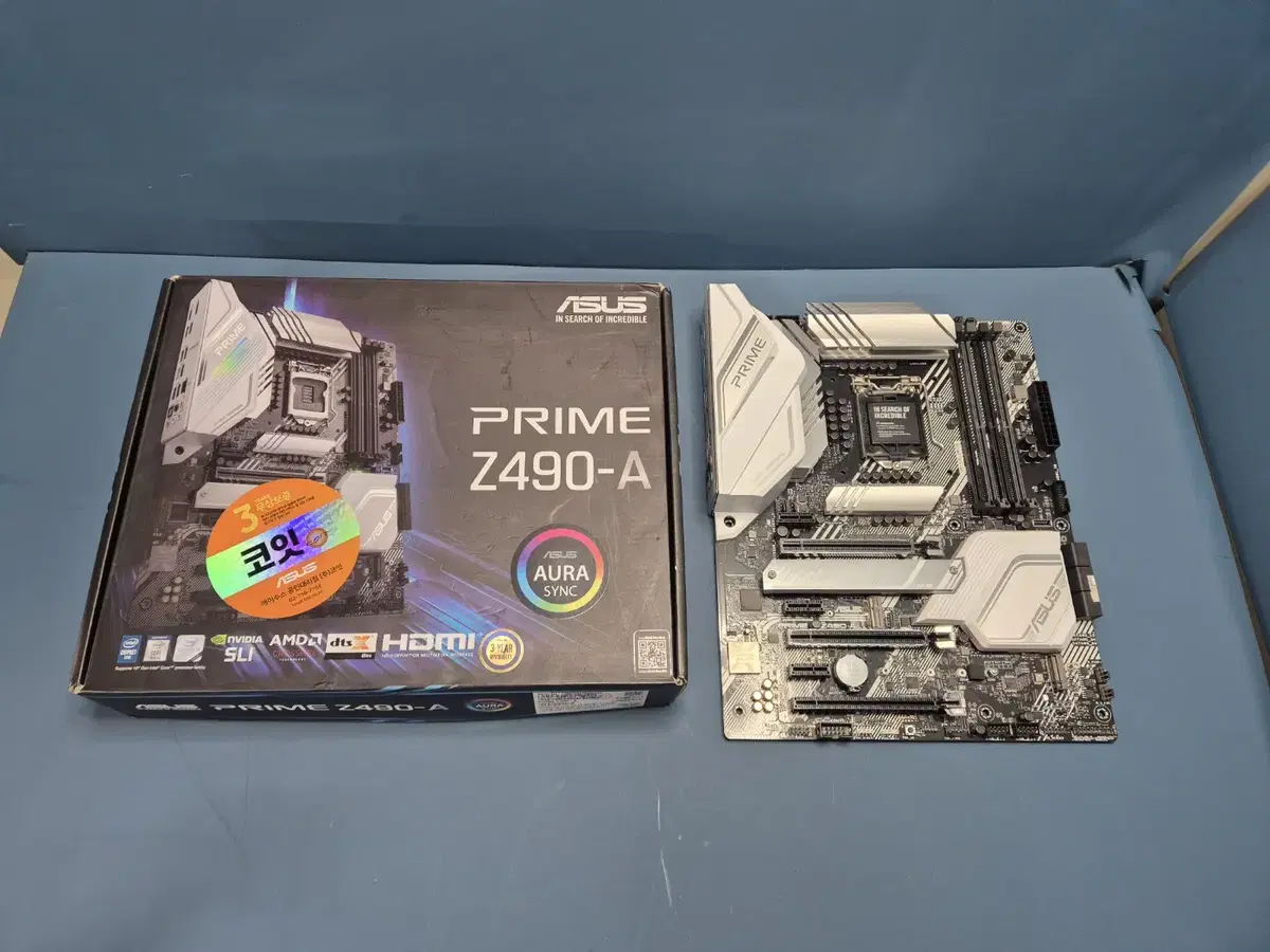 아수스 PRIME Z490-A 인텔 메인보드 풀박스 판매합니다