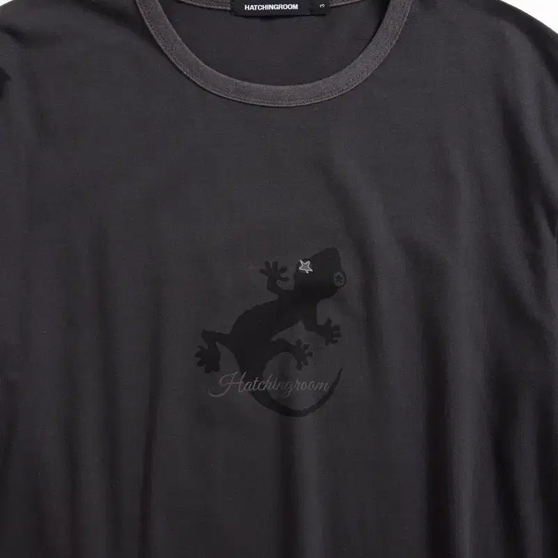 해칭룸 - Lizard Ringer Tee Charcoal