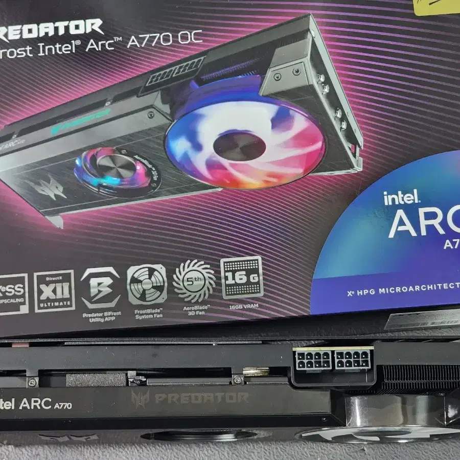 Acer arc a770 predeter 16g 그래픽카드