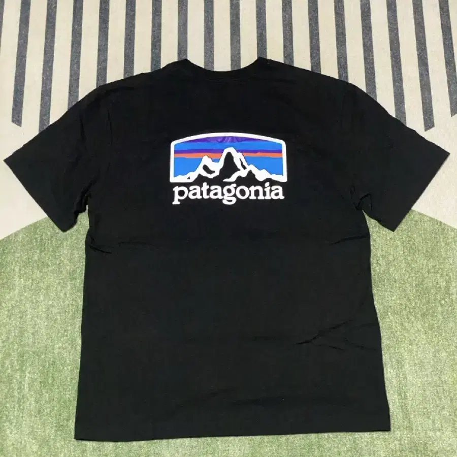 Patagonia 파타고니아 로고 티셔츠 블랙 L