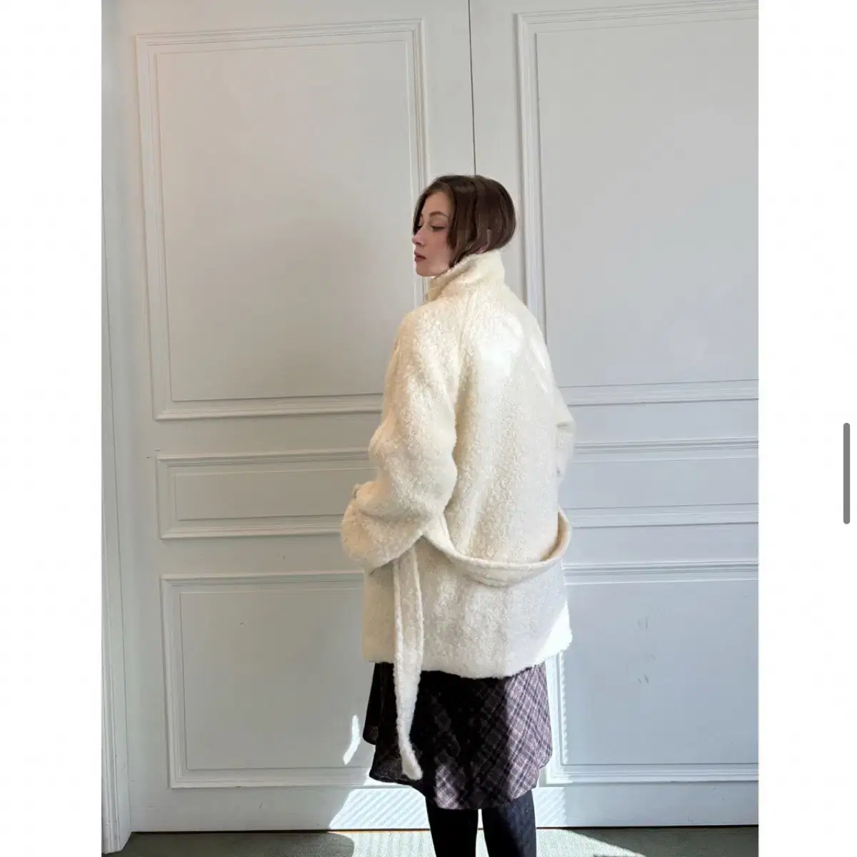 딜라이디 코트 Breeze half coat아이보리 (무신사, 29cm)