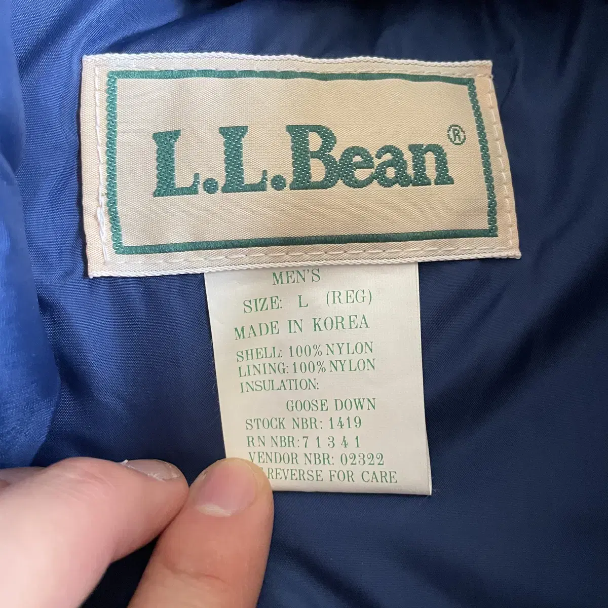 90s 엘엘빈 LL BEAN 구스다운 패딩 베스트