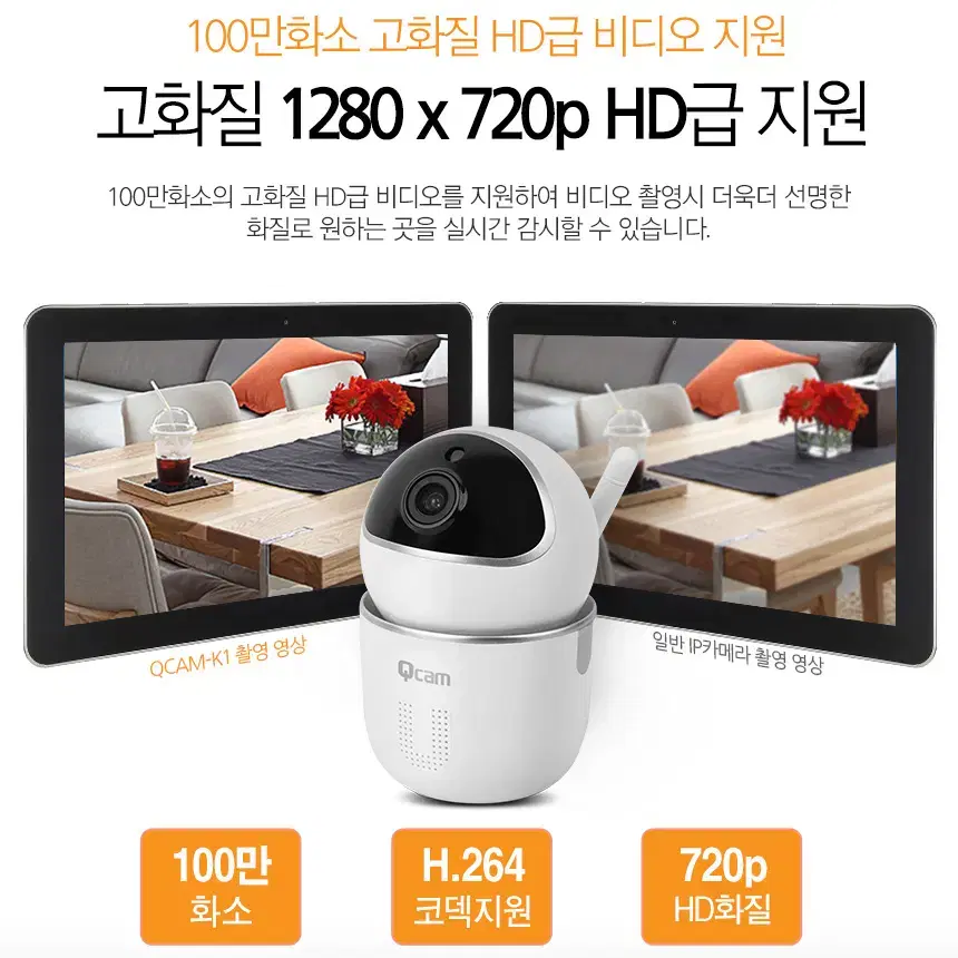 100만화소 HD ip CCTV 카메라