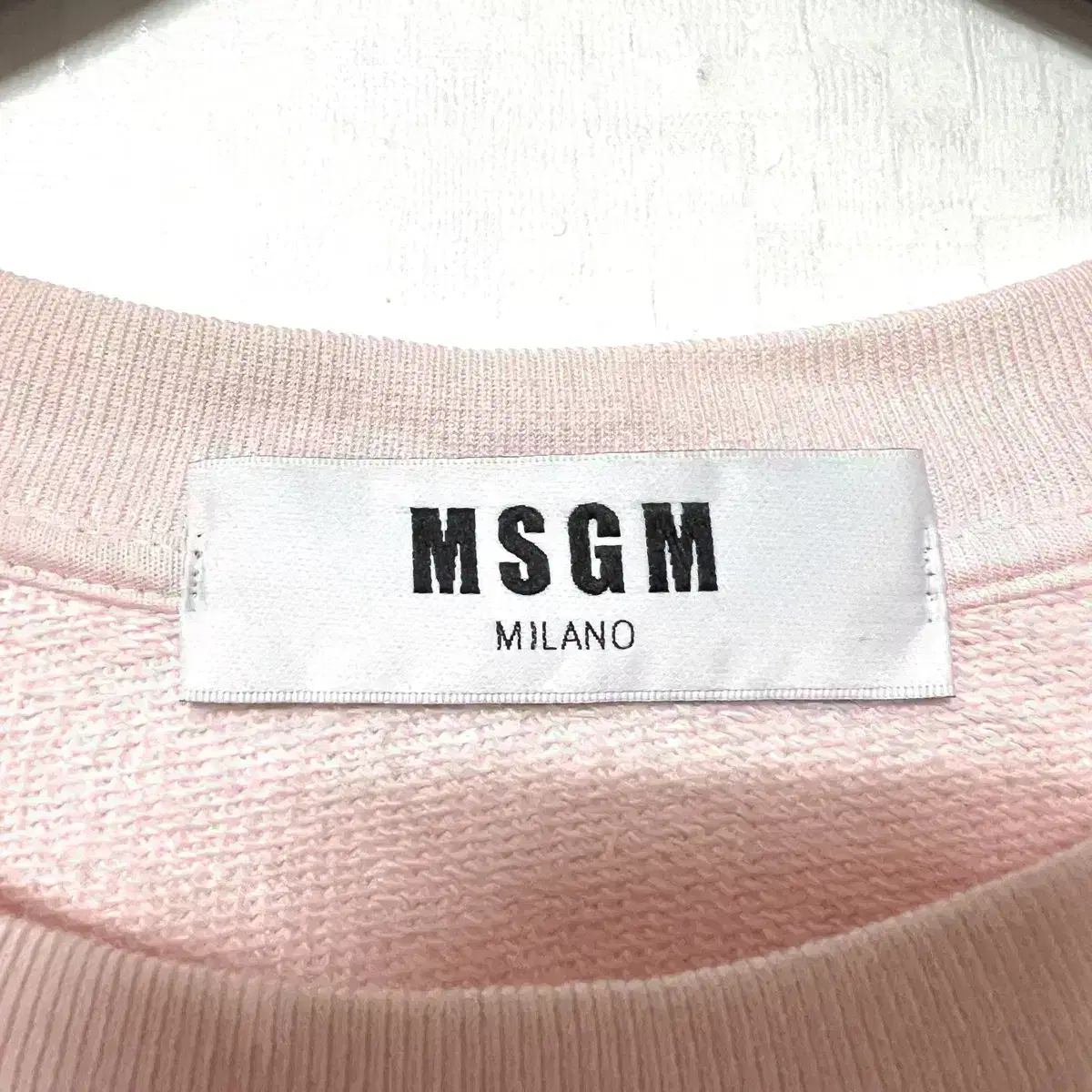 [XS,85]MSGM 여성 스웻 맨투맨 핑크