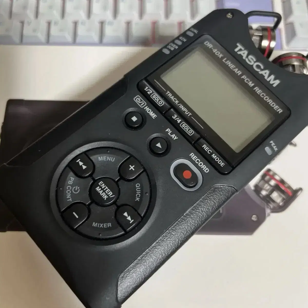 타스캠 TASCAM DR-40 ASMR용 마이크