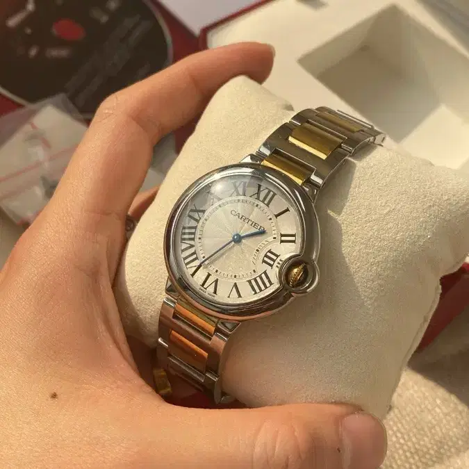 까르띠에 발롱블루 36mm 콤비