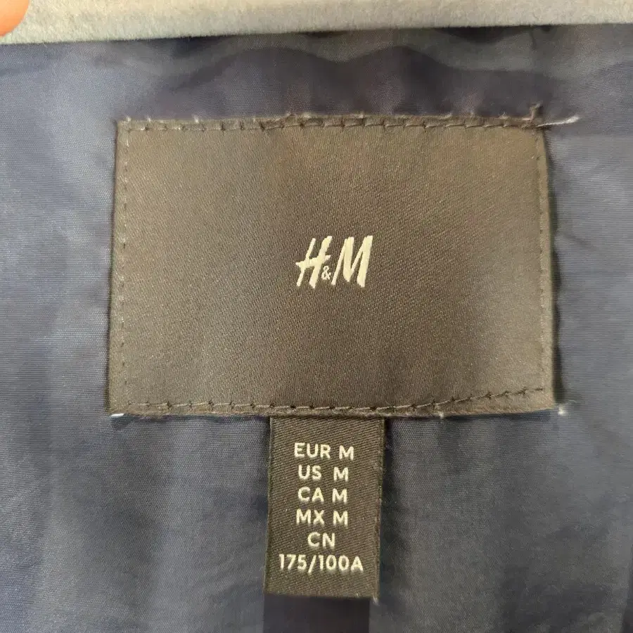 [무료배송]H&M 남성 M 우븐 바람막이 자켓 항공 점퍼 봄버 HM