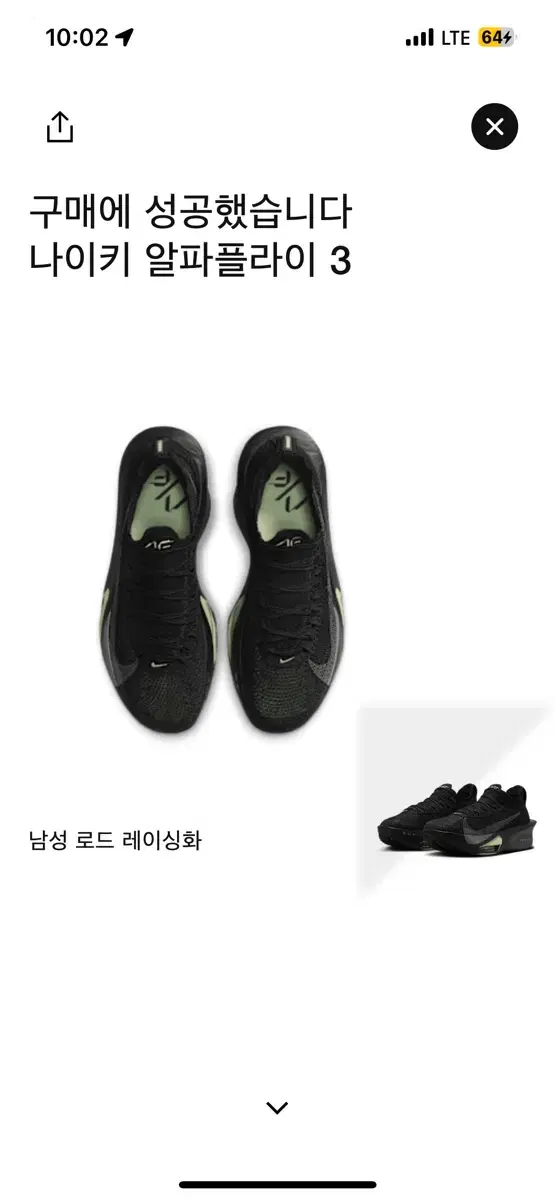 나이키 알파플라이3 올검 300사이즈
