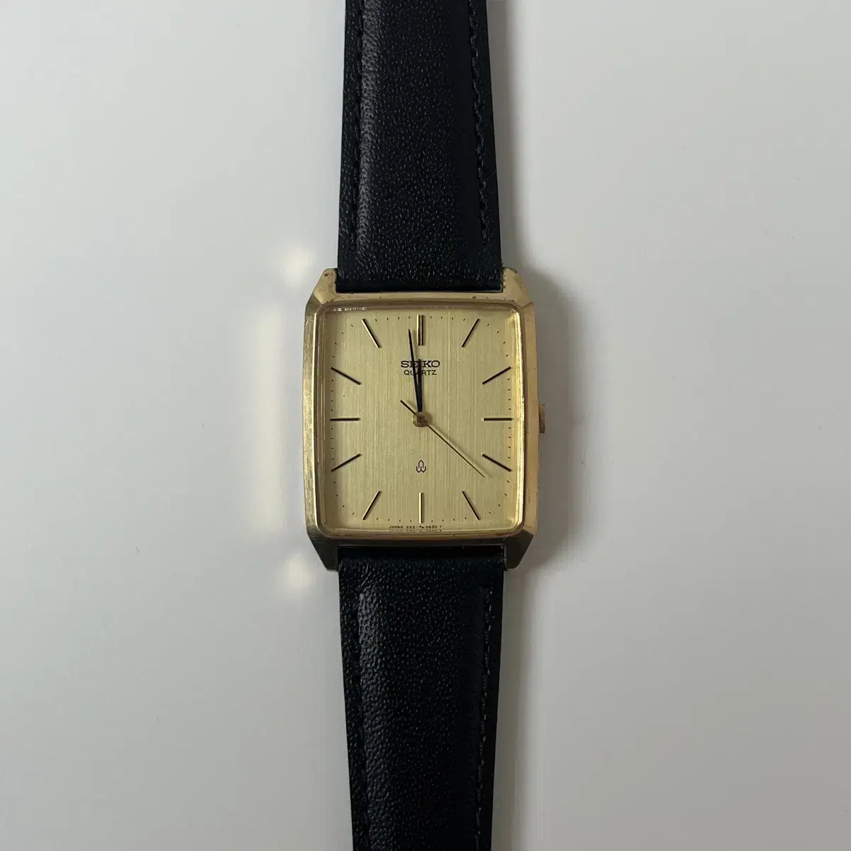 세이코-80s chariot gold square quartz