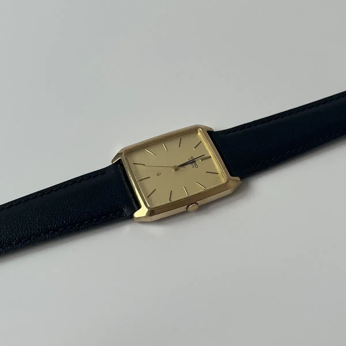 세이코-80s chariot gold square quartz