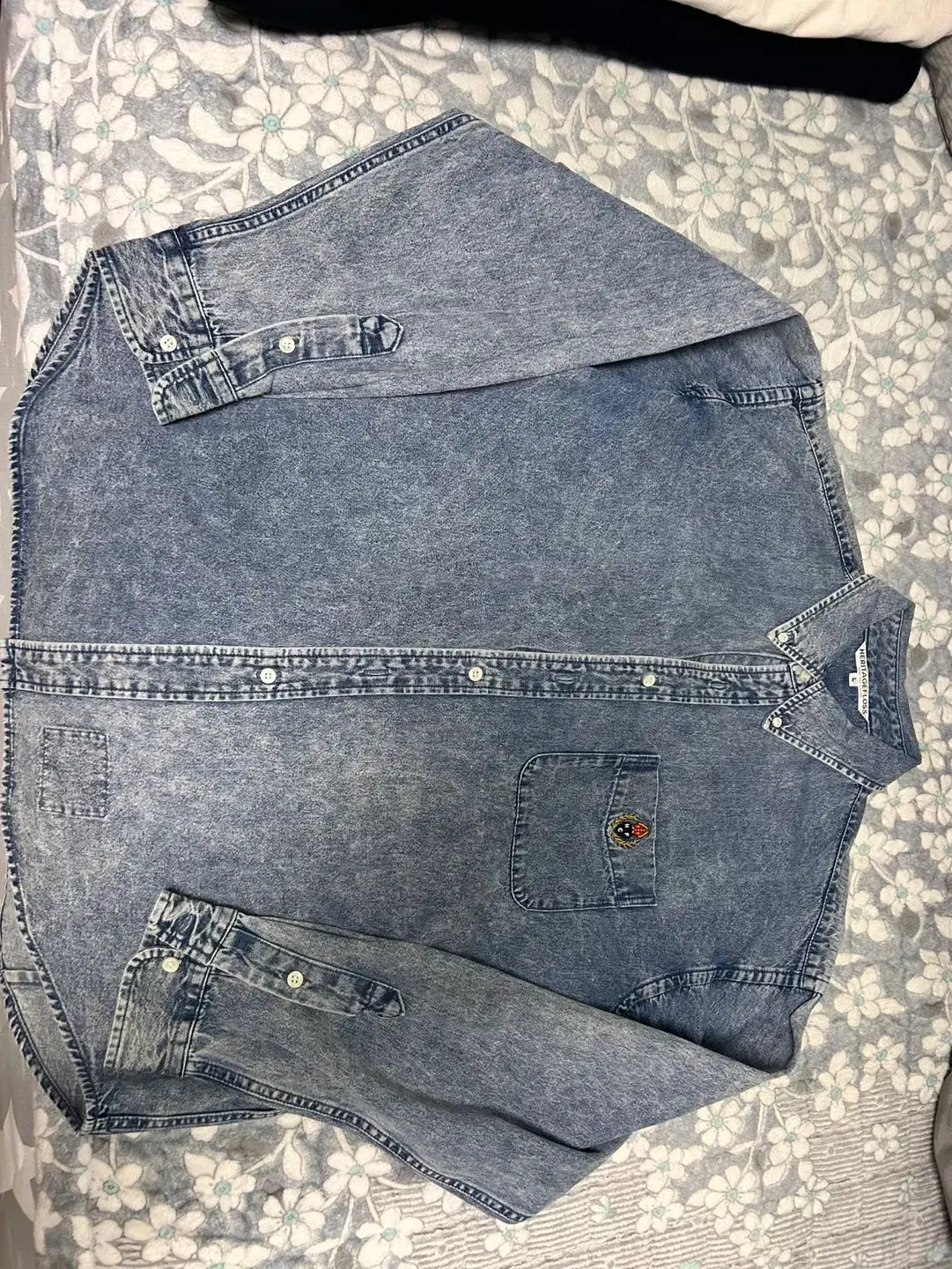 Heritage Floss Denim Shirt L size for sale