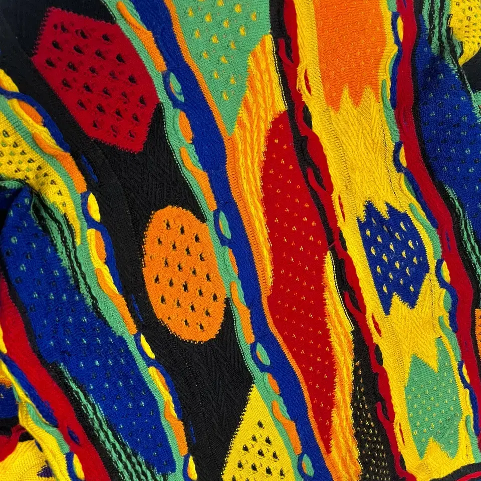 90s COOGI 쿠지 아카이브 빈티지 오리지널 케이블 니트 스웨터