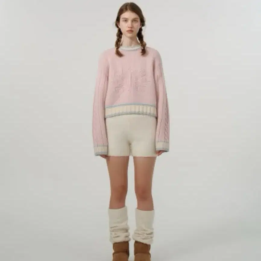 더바넷 Pastel Snow Crystal Knit