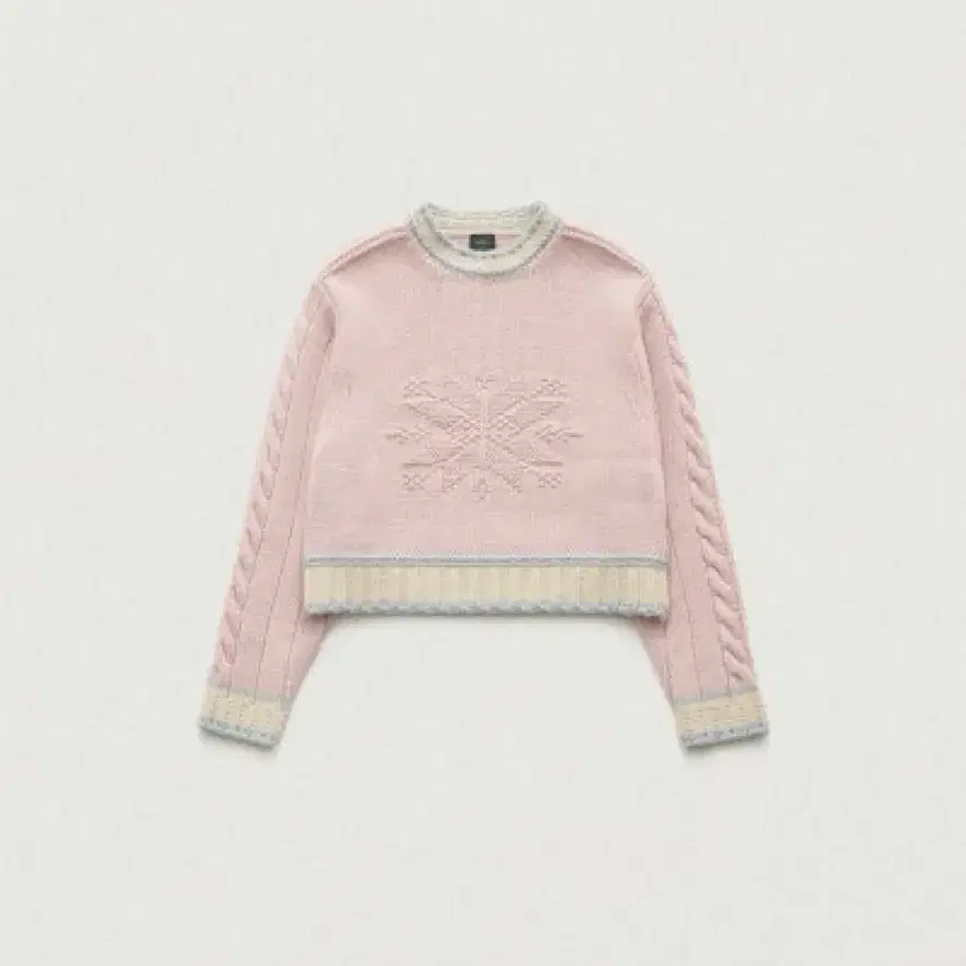 더바넷 Pastel Snow Crystal Knit