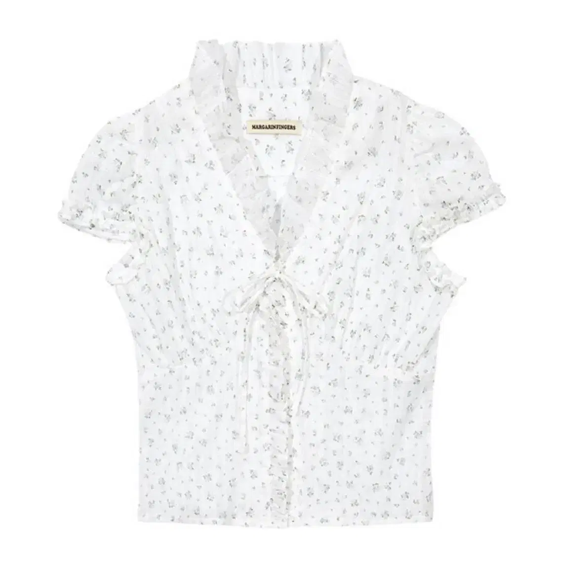 마가린핑거스 FLORAL FRILL BLOUSE