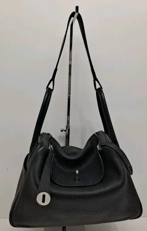 Natural cowhide Black Shoulder & Dot Bag