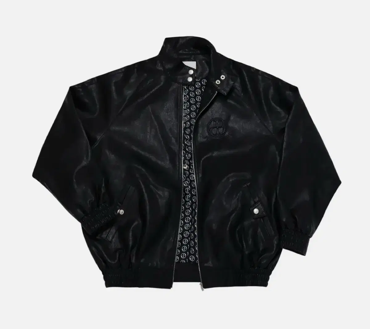 PLZPROJECT HIGH NECK OVERSIZE LEATHER JK