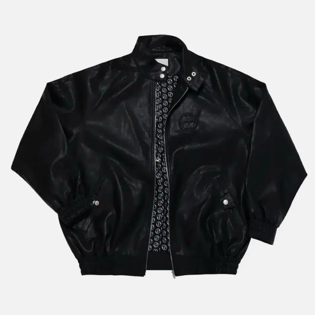 PLZPROJECT HIGH NECK OVERSIZE LEATHER JK