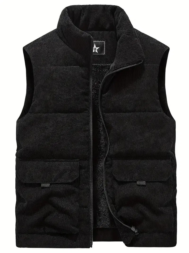 Men's Winter Casual Lightweight Multi-Pocket Vest 100