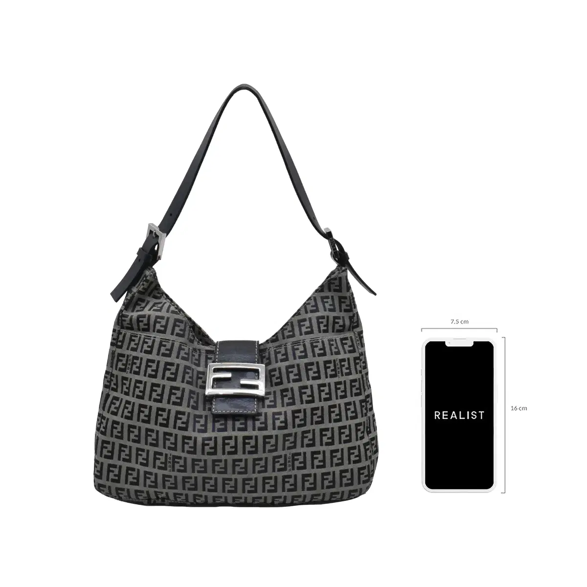 [정품] FENDI 펜디 주카 나일론 버클 호보백 11004