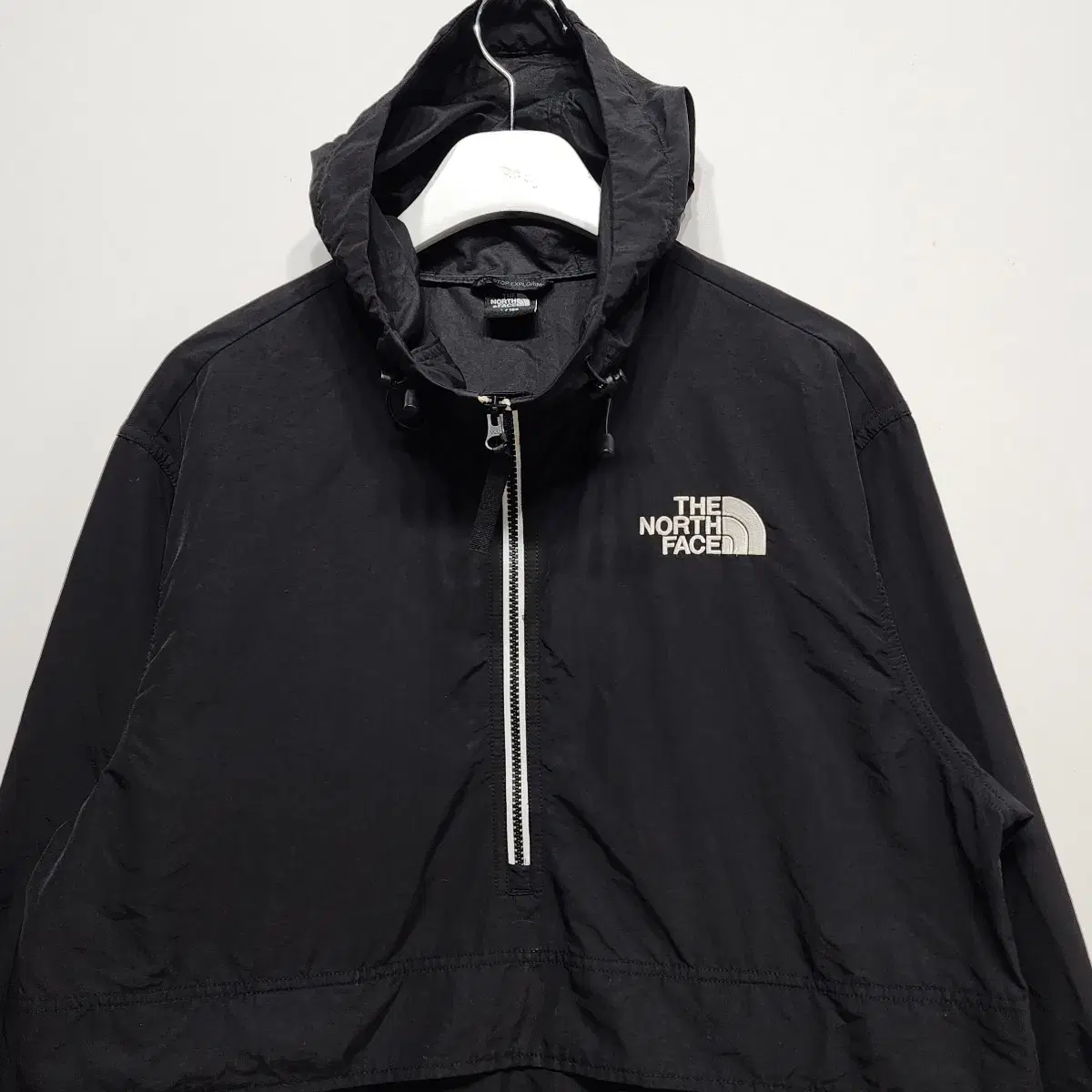 노스페이스 THE NORTH FACE 반집업 아노락 바람막이자켓점퍼블랙L